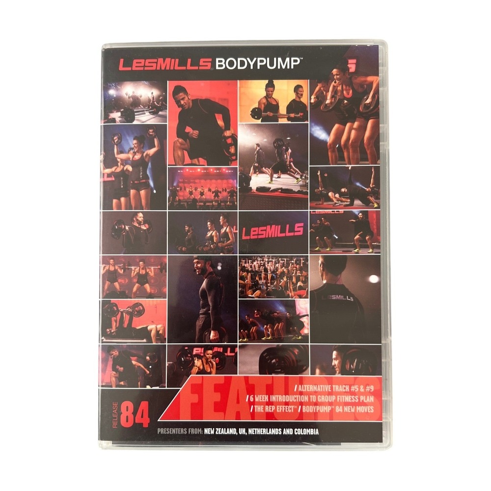 Les Mills BodyPump 84 Workout DVD and Music CD Set Group Fitness Release 84